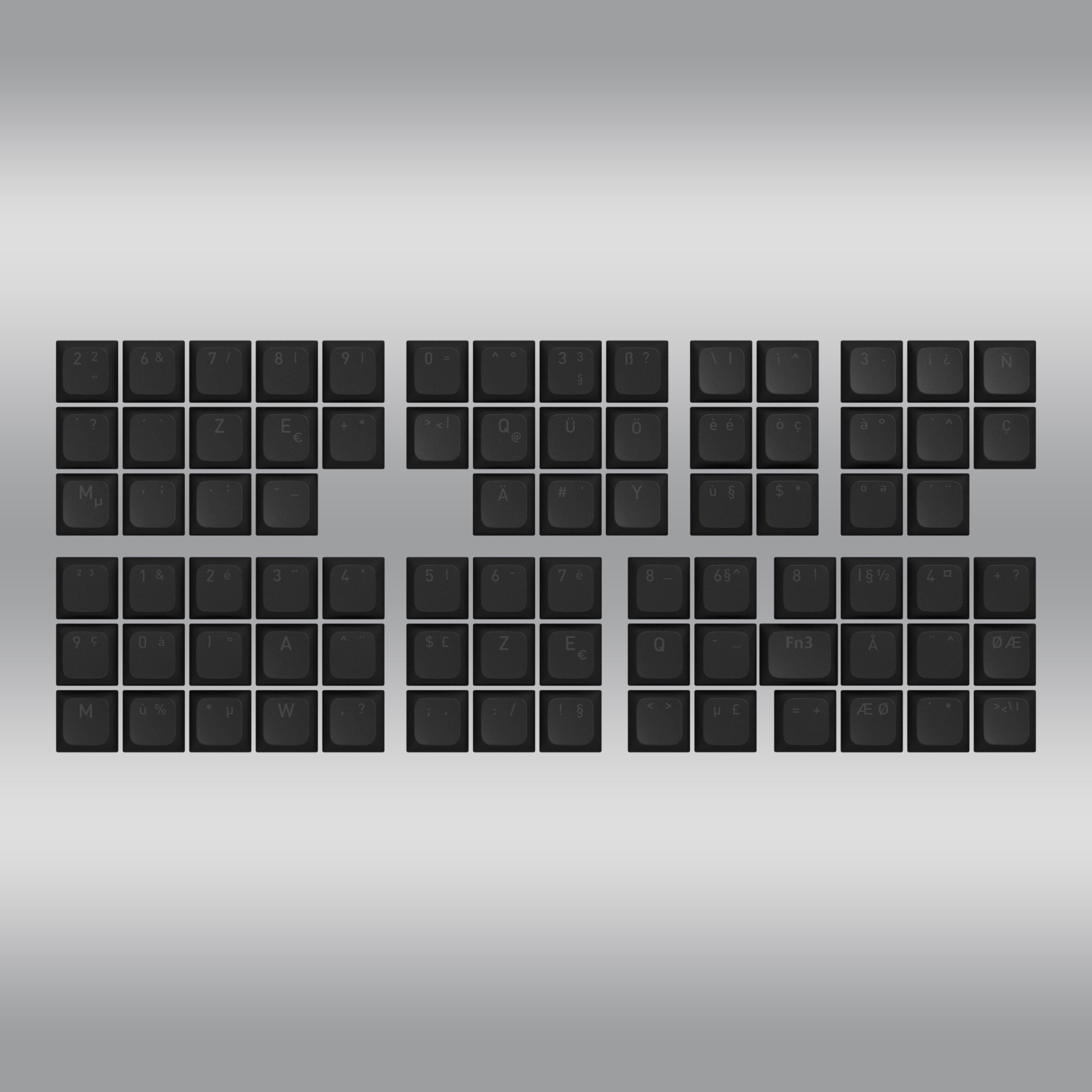 OMA profile keycaps full set for ISO / ANSI Layouts with additional localization set