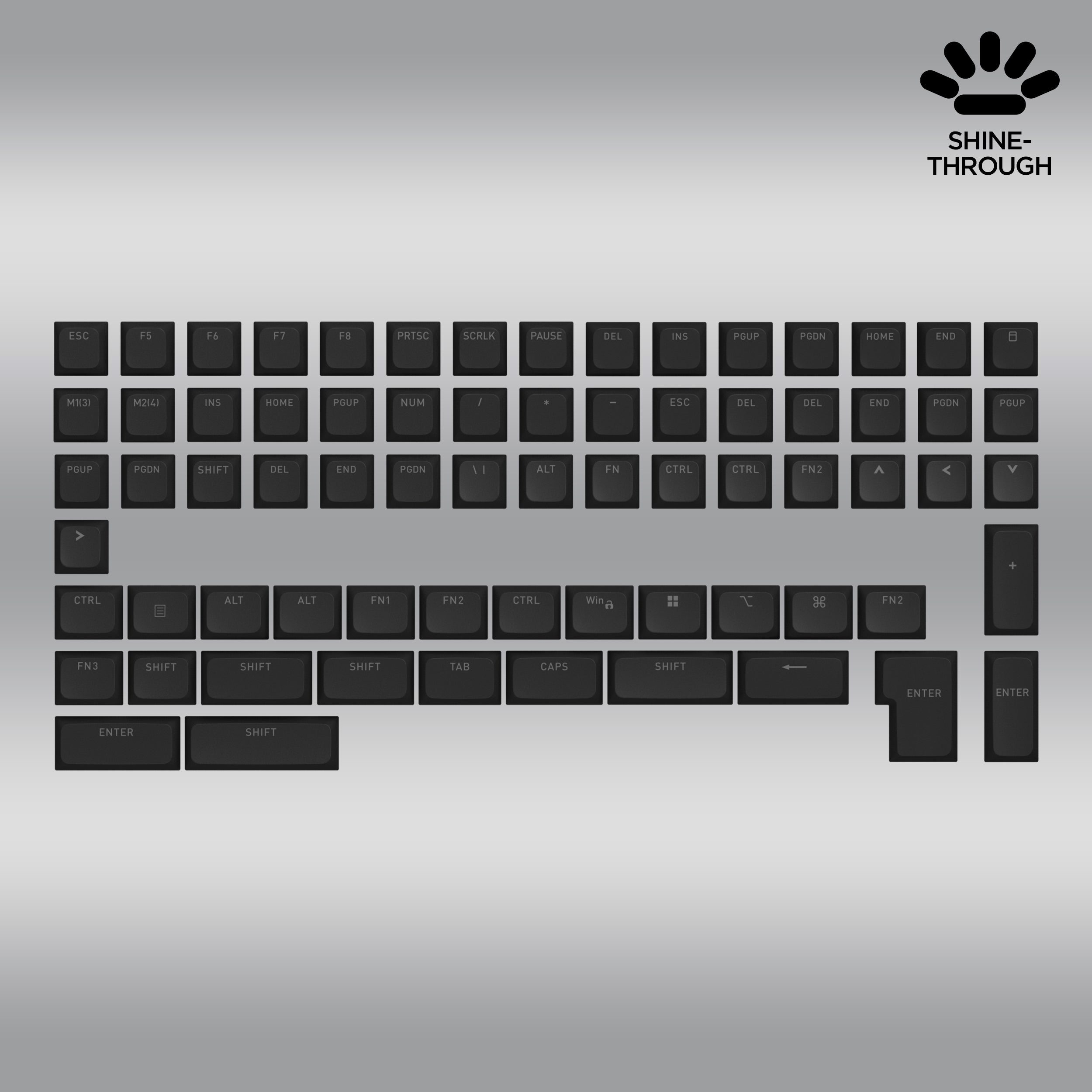 OMA profile PBT Double-shot keycaps set for ANSI / ISO Layouts (part B)