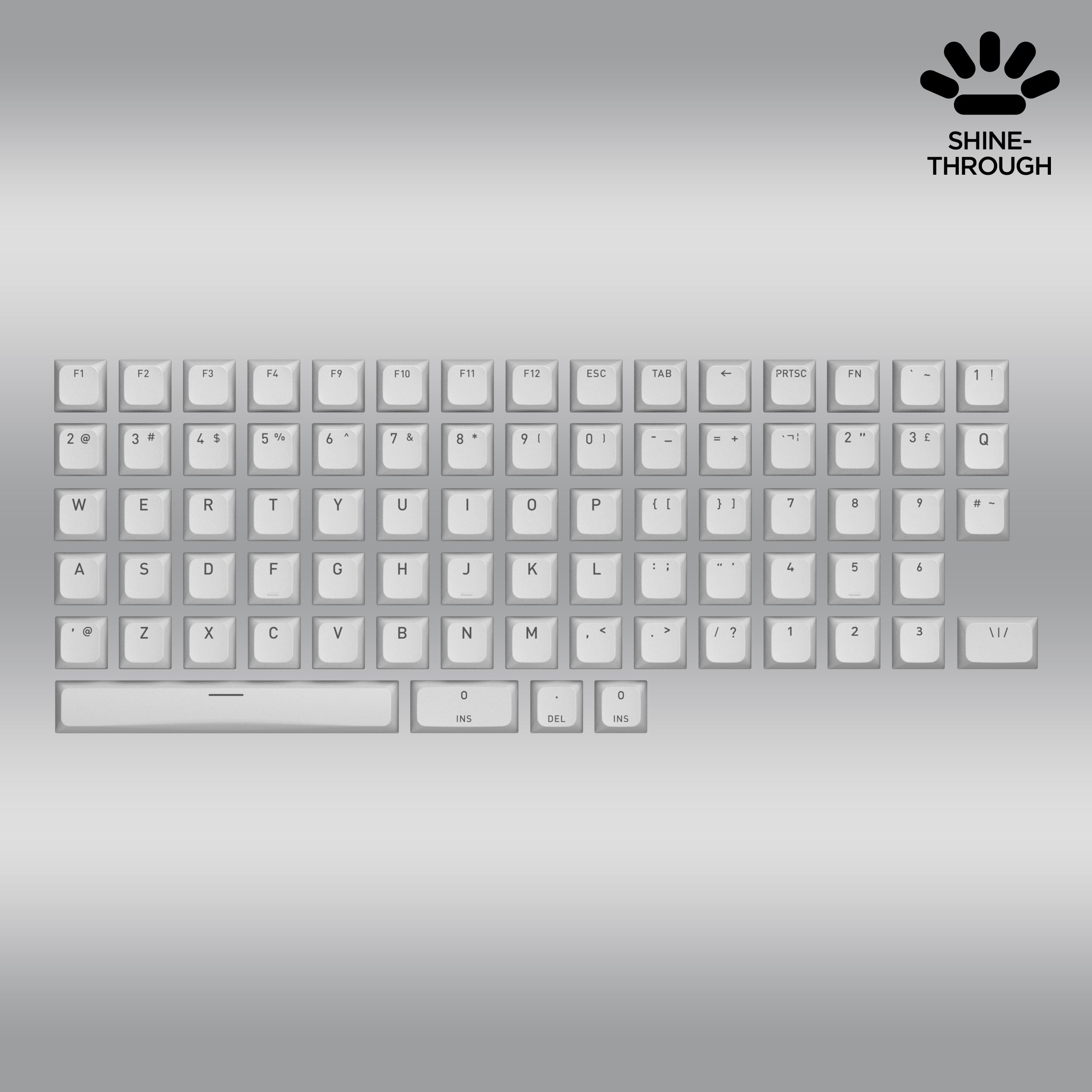 OMA profile PBT Double-shot keycaps set for US ANSI / ISO Layouts (part A)