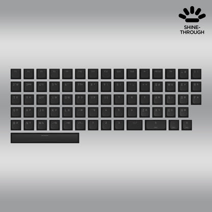 Zestaw keycapów OMA profile PBT double-shot do układów UA-US ANSI / ISO (część A)