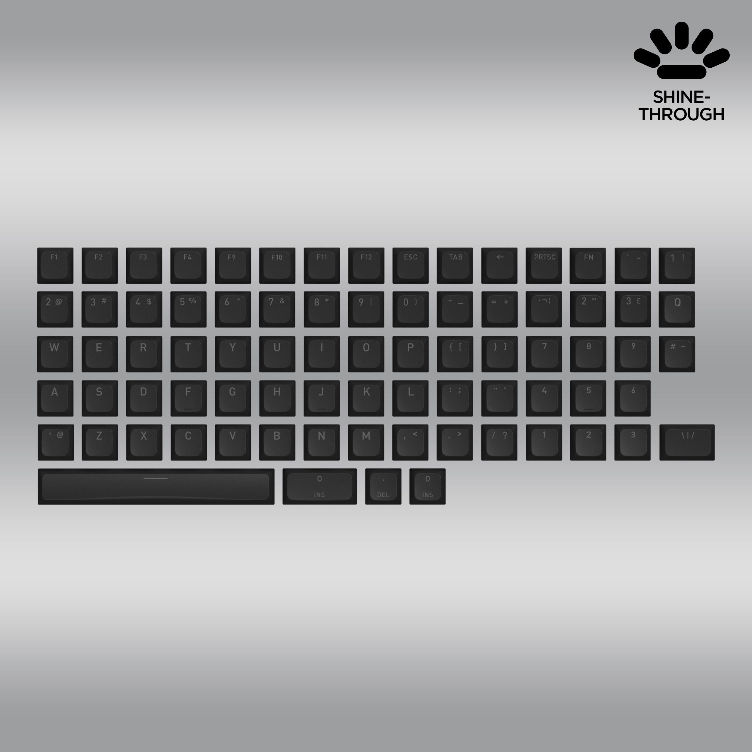 OMA profile PBT Double-shot keycaps set for US ANSI / ISO Layouts (part A)