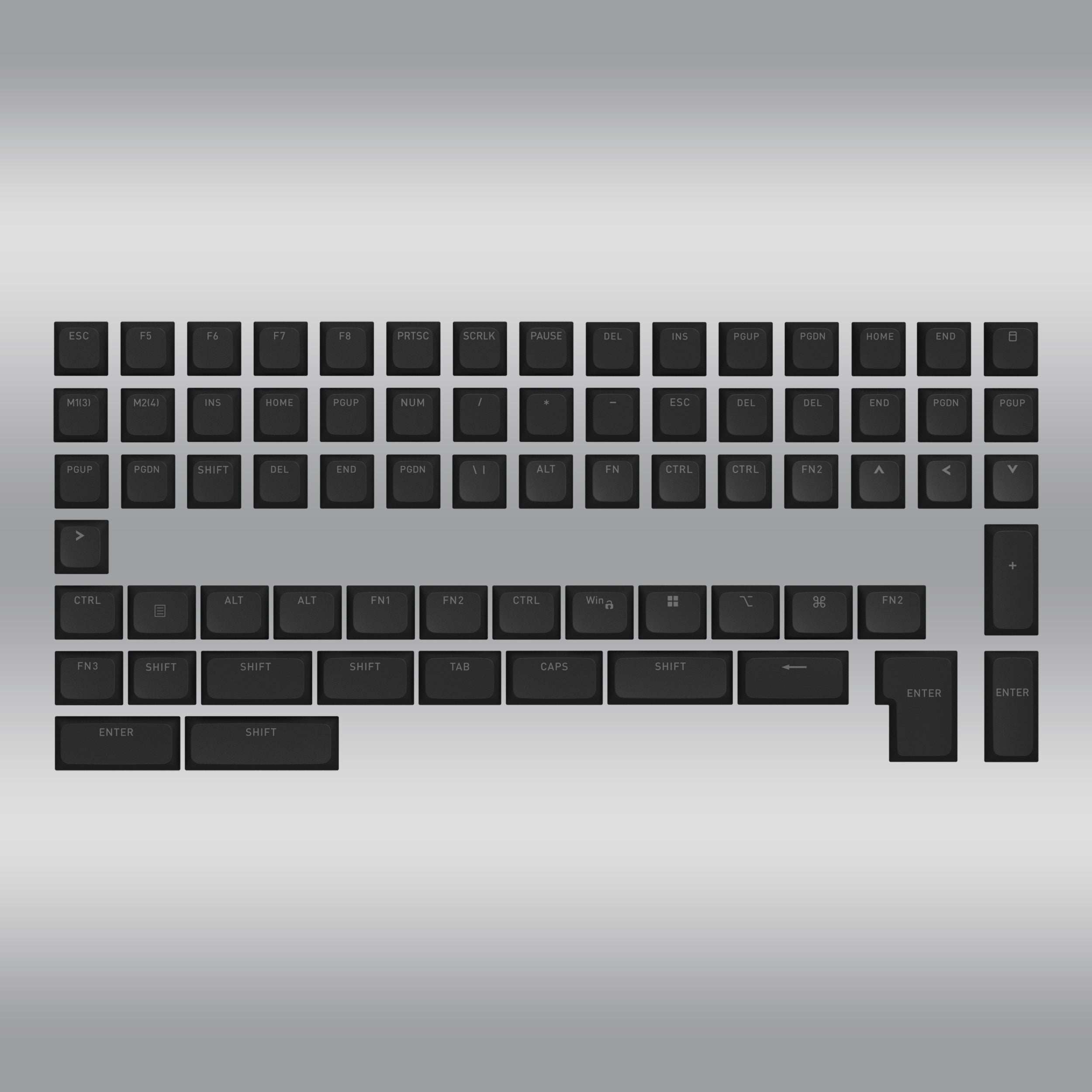 OMA profile PBT Double-shot keycaps full set for ISO / ANSI Layouts with additional localization set