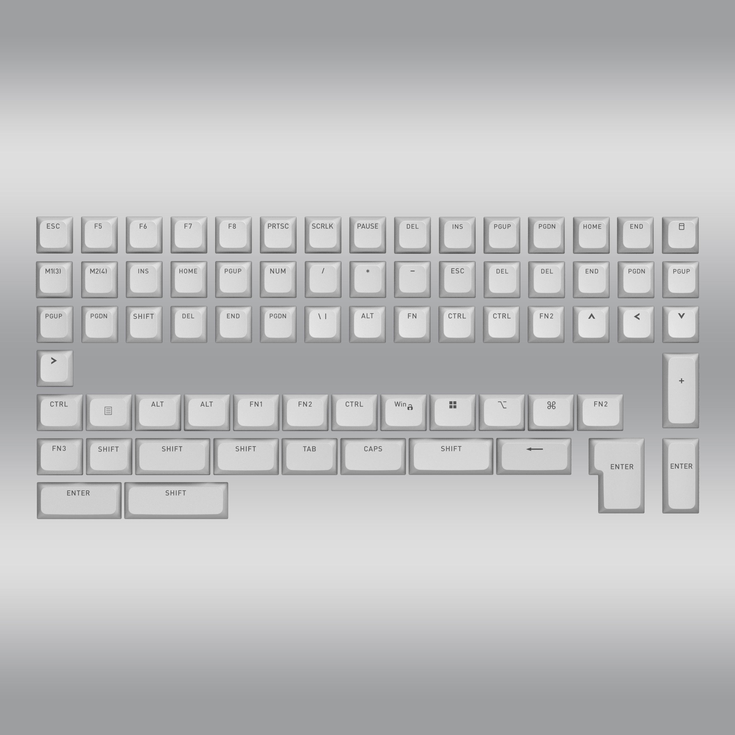 OMA profile PBT Double-shot keycaps full set for ISO / ANSI Layouts with additional localization set