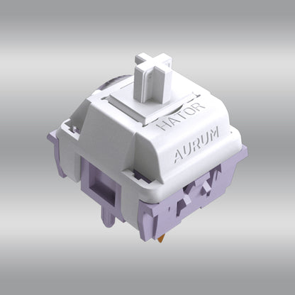 Set von HATOR Aurum Lavender Clicky Mechanical Hot-Swap Switches