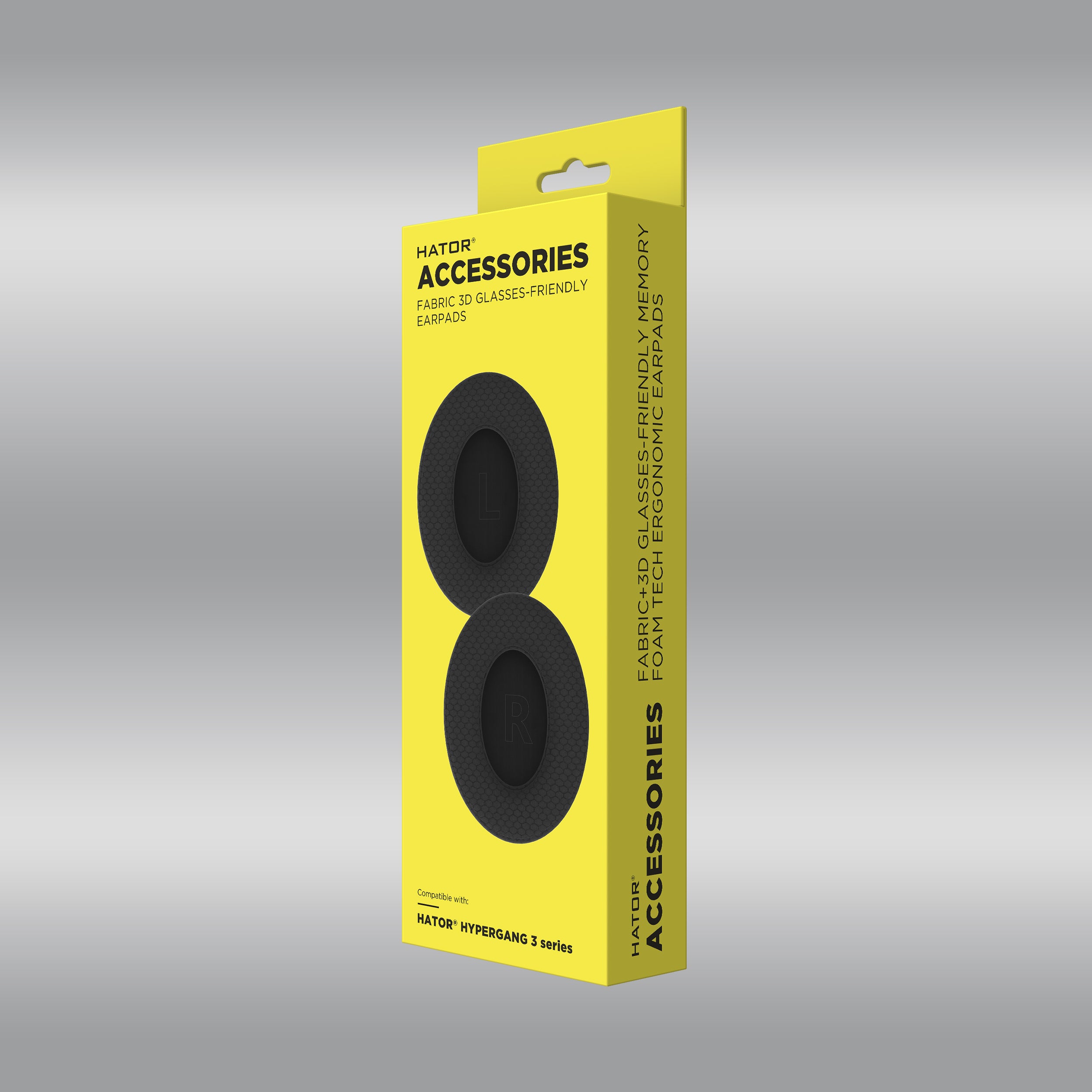 Hypergang 3 Series Fabric 3D Glasses-Friendly Earpads