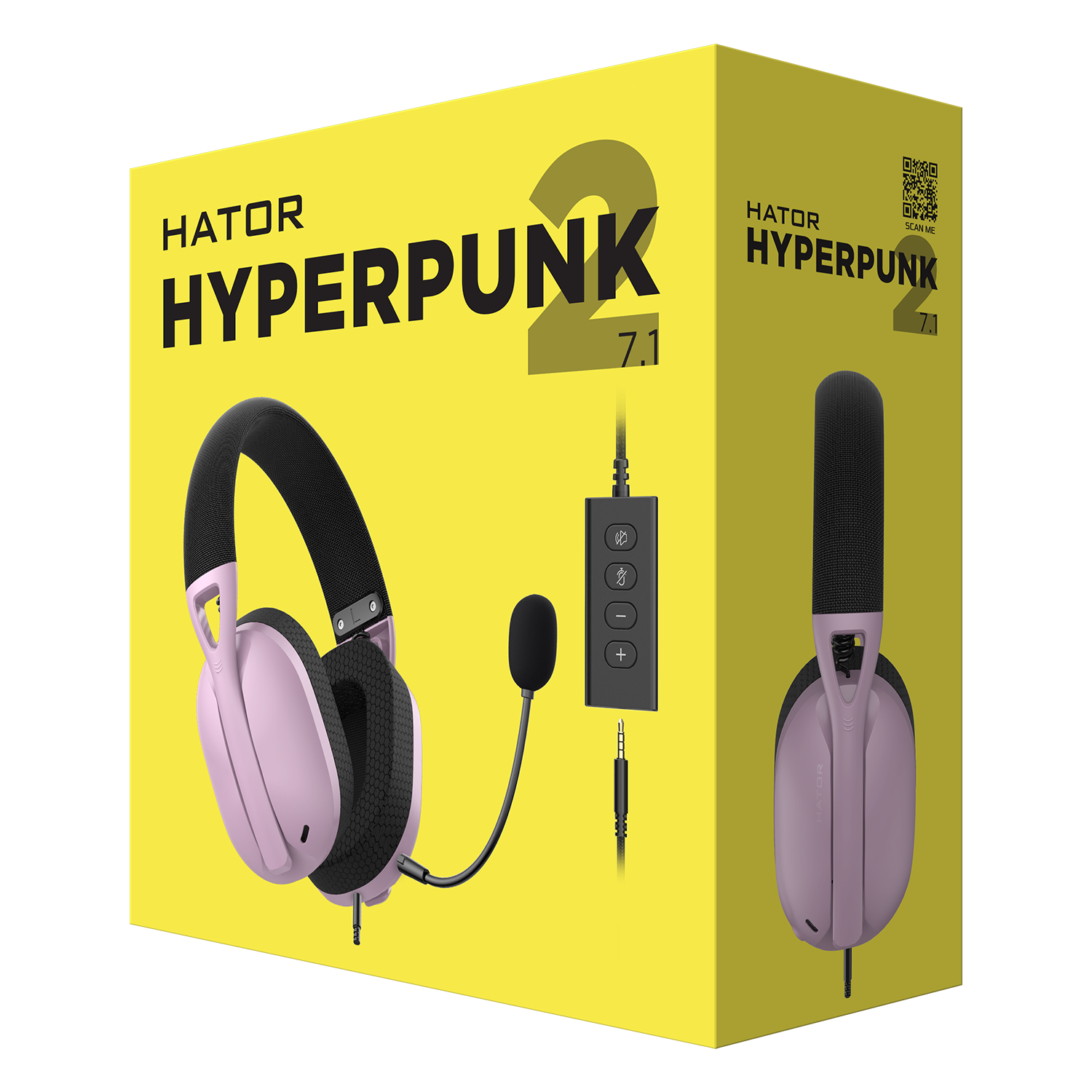 HATOR Hyperpunk 2 USB 7.1 Lilac obraz 6