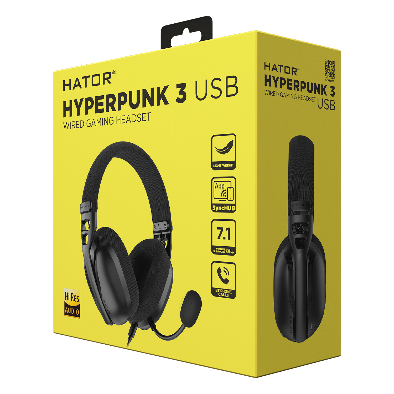 HATOR Hyperpunk 3 USB Black obraz 6