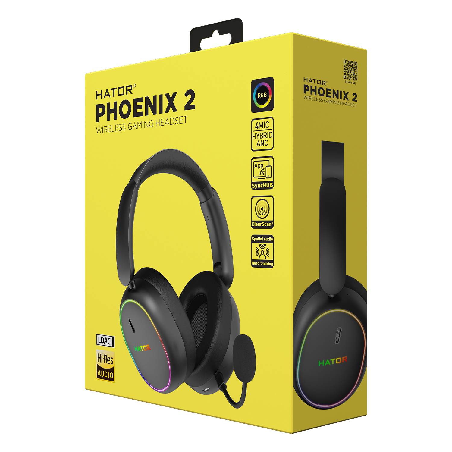 HATOR Phoenix 2 Wireless Black obraz 6