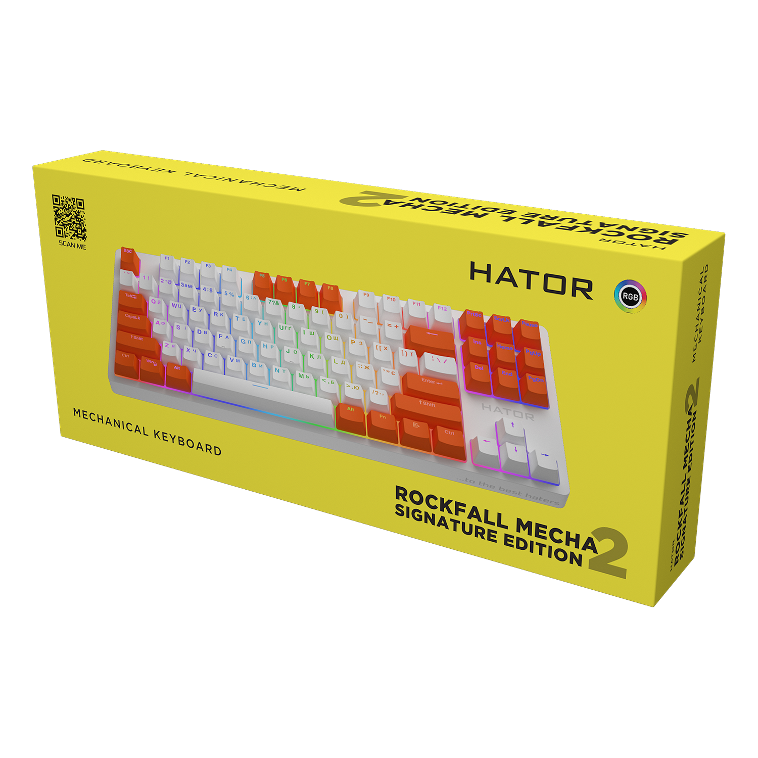 HATOR Rockfall 2 Mecha Signature Edition White/White/Orange image 6