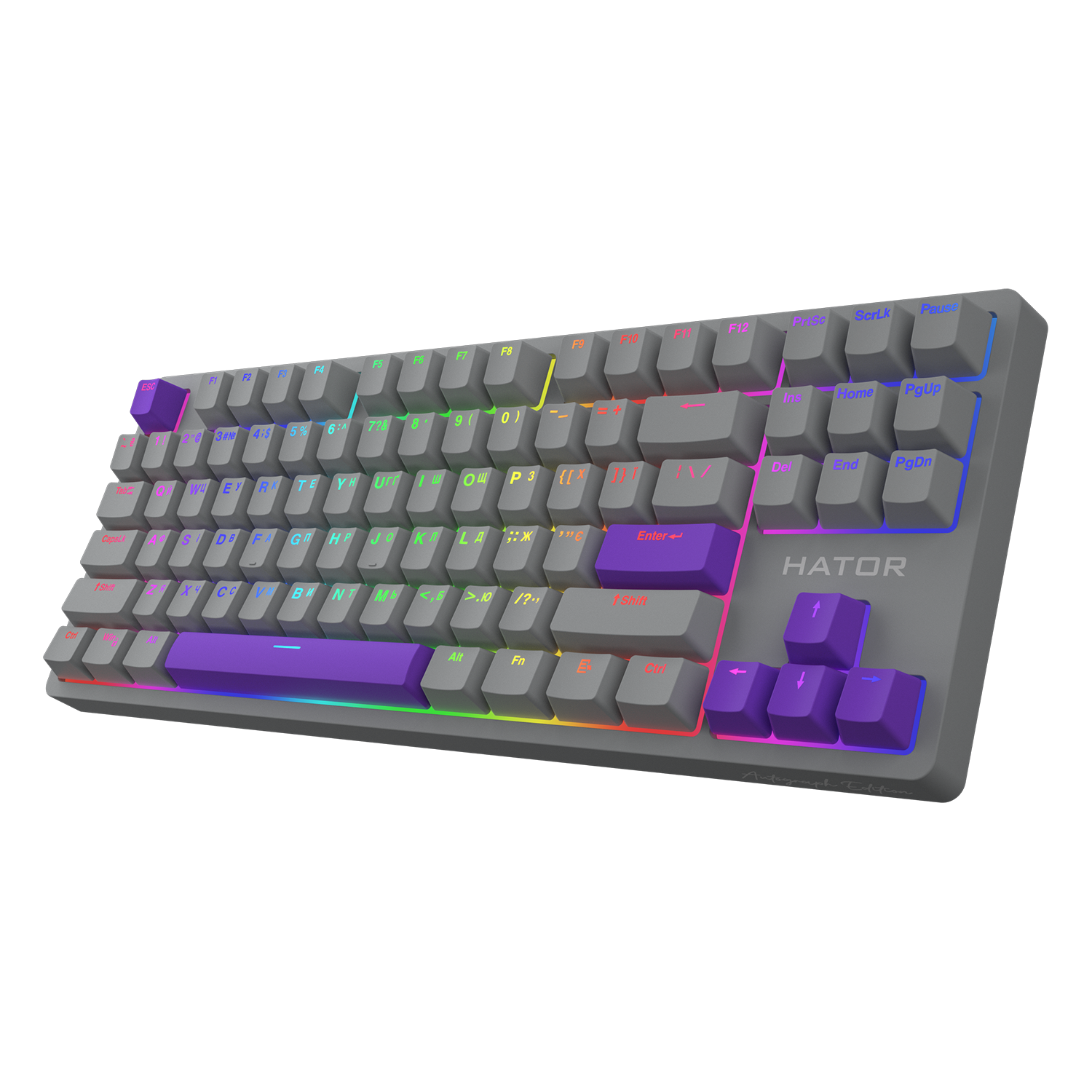 HATOR Rockfall 2 Mecha TKL Autograph Edition Titanium obraz 2