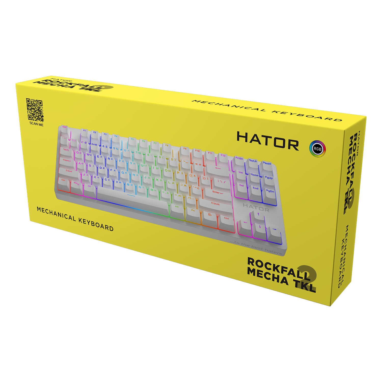 HATOR Rockfall 2 TKL Mecha White obraz 6