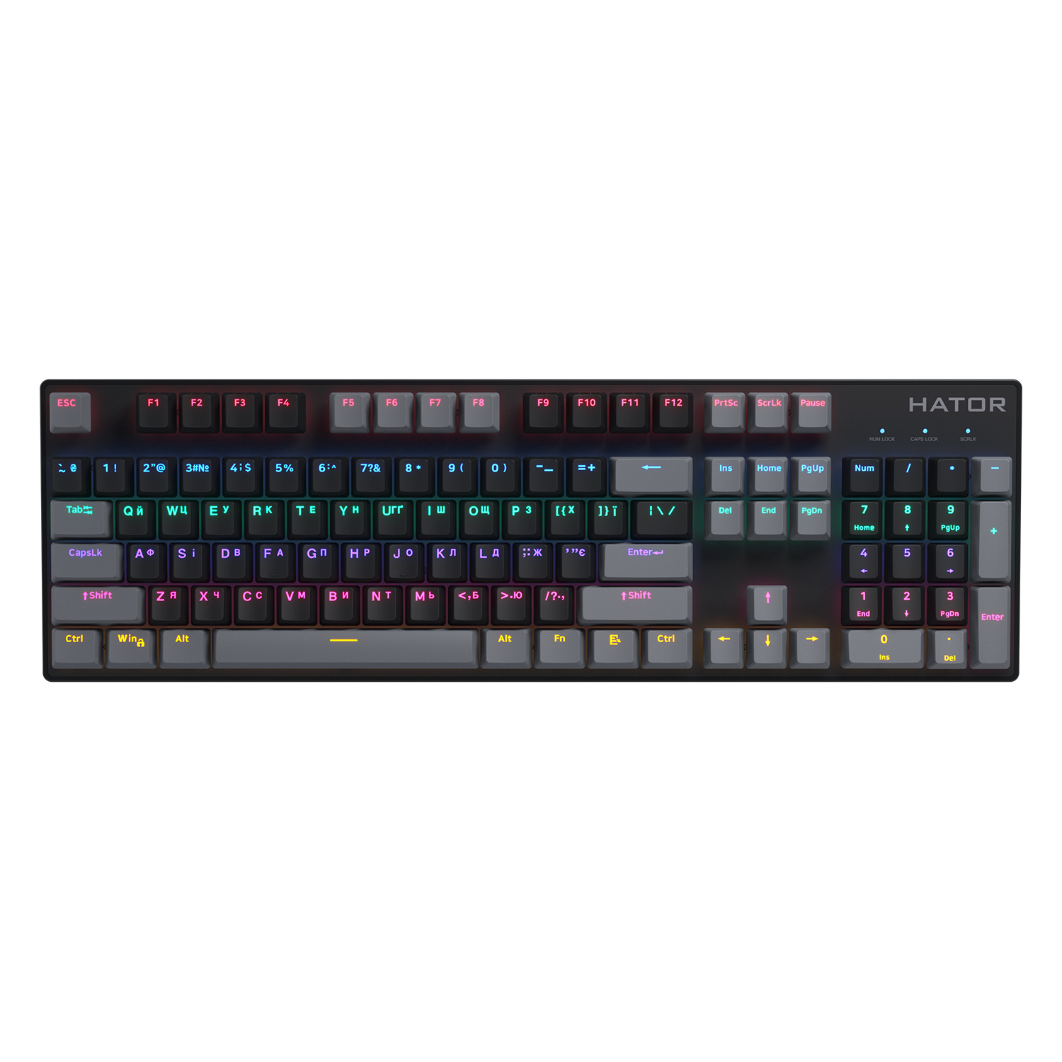 HATOR Starfall Rainbow Black/Black/Grey obraz 1