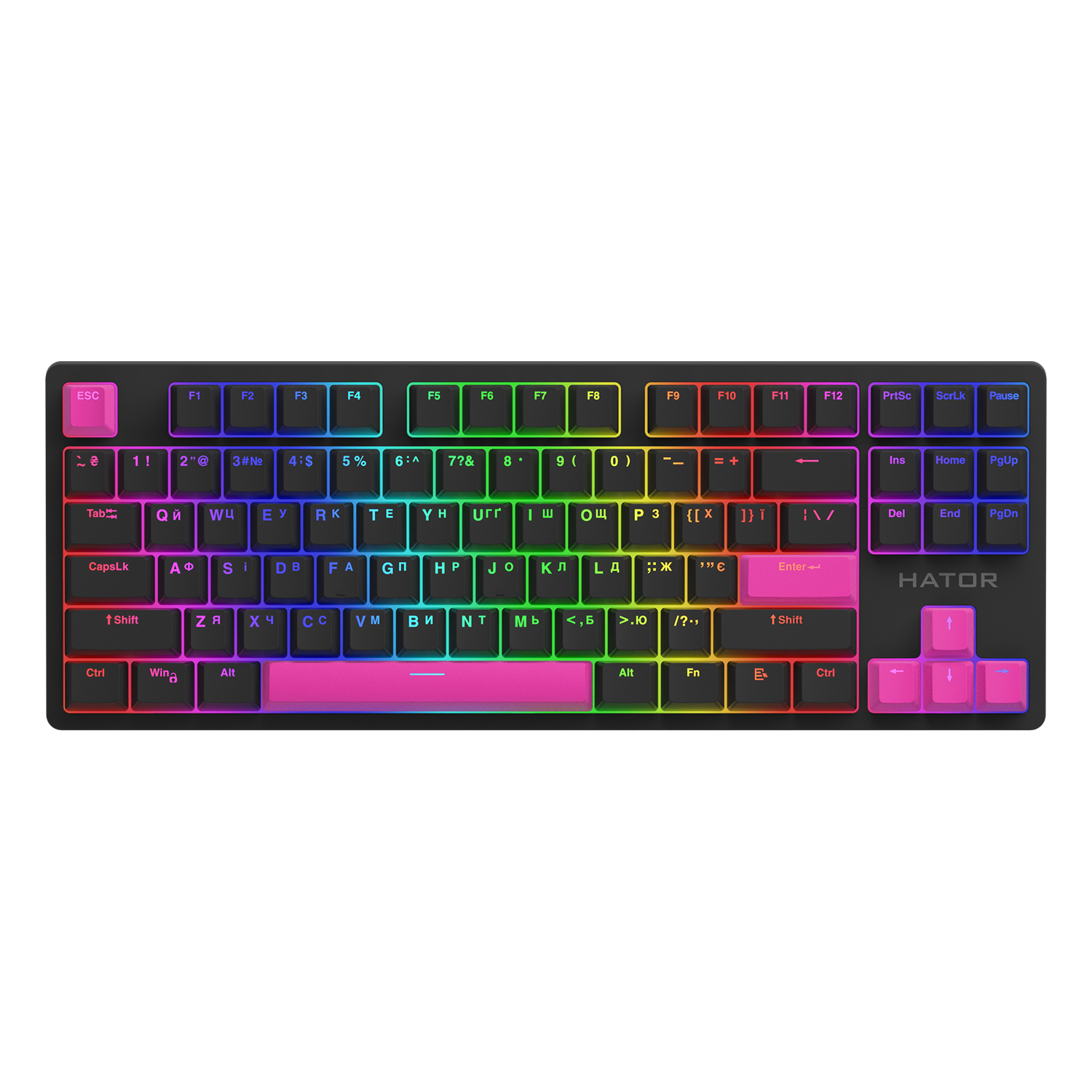 HATOR Set of PBT Keycaps Autograph Edition Knockout Pink image 2