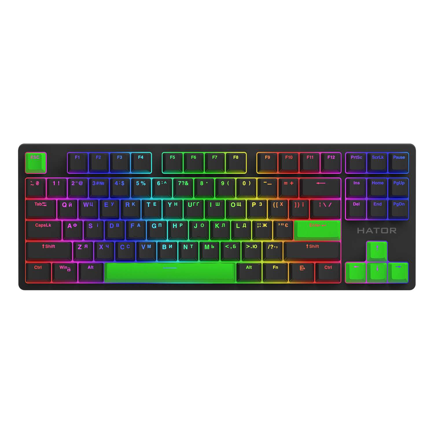 HATOR Set of PBT Keycaps Autograph Edition Lime Green image 2