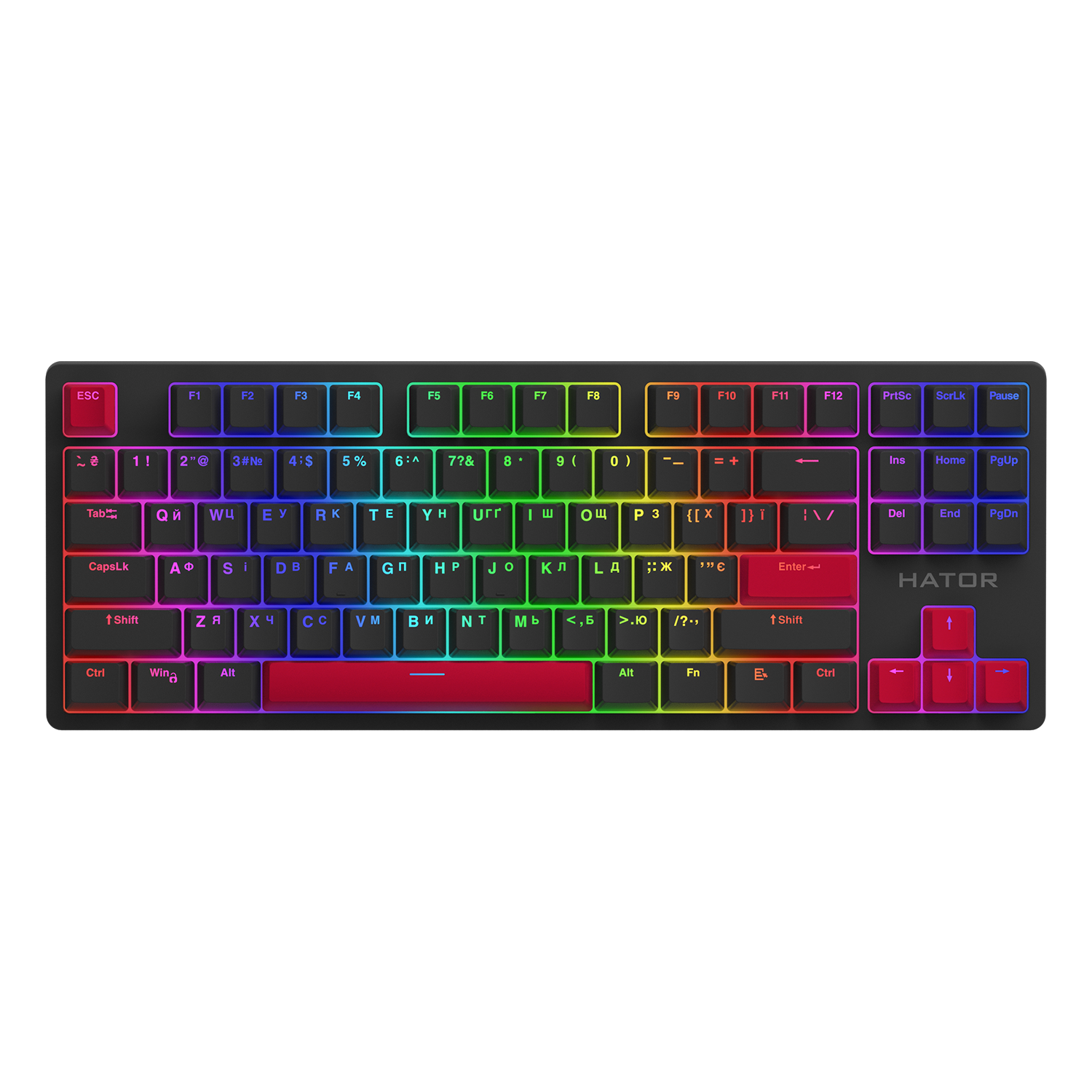 HATOR Set of PBT Keycaps Autograph Edition Racing Red bild 2