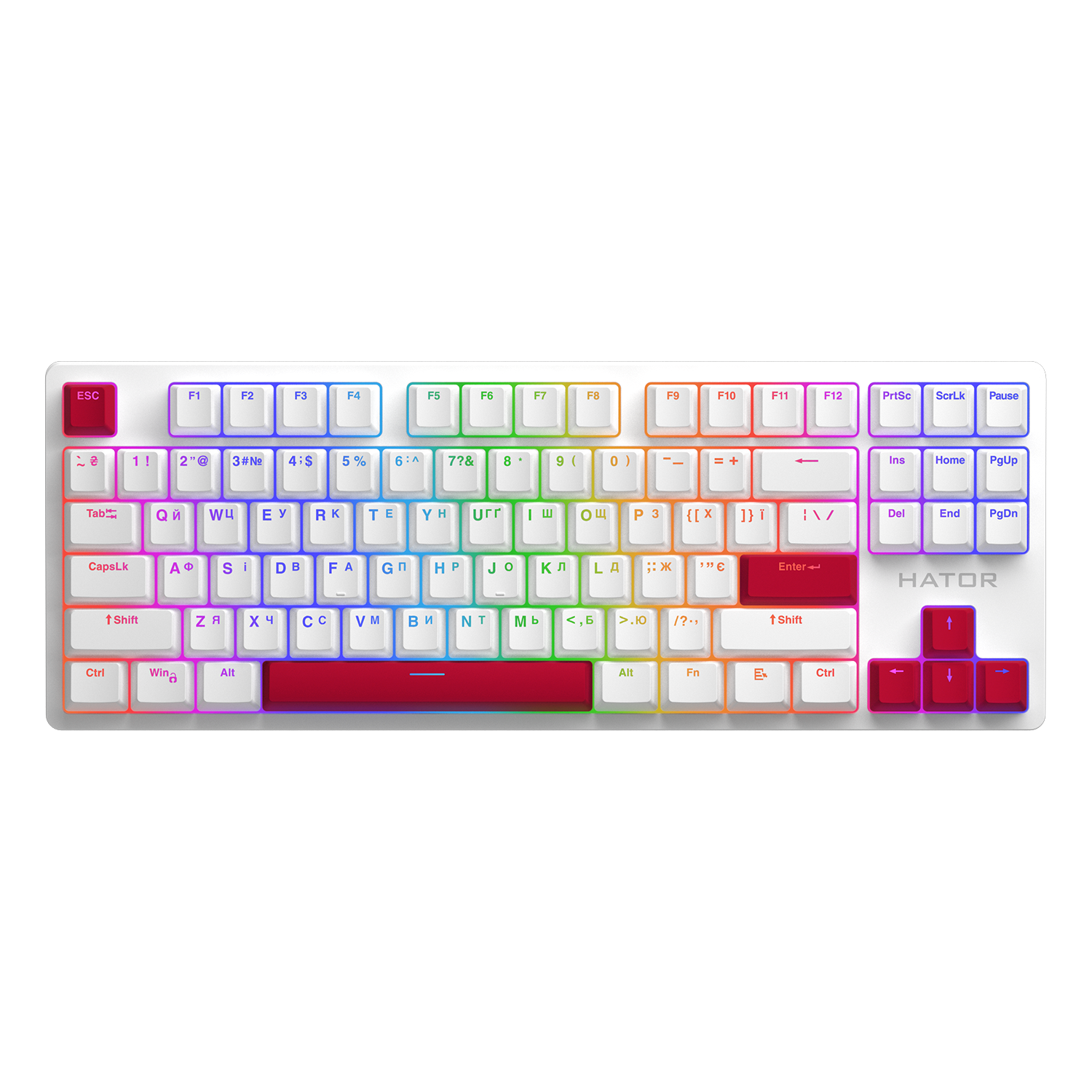 HATOR Set of PBT Keycaps Autograph Edition Racing Red bild 3