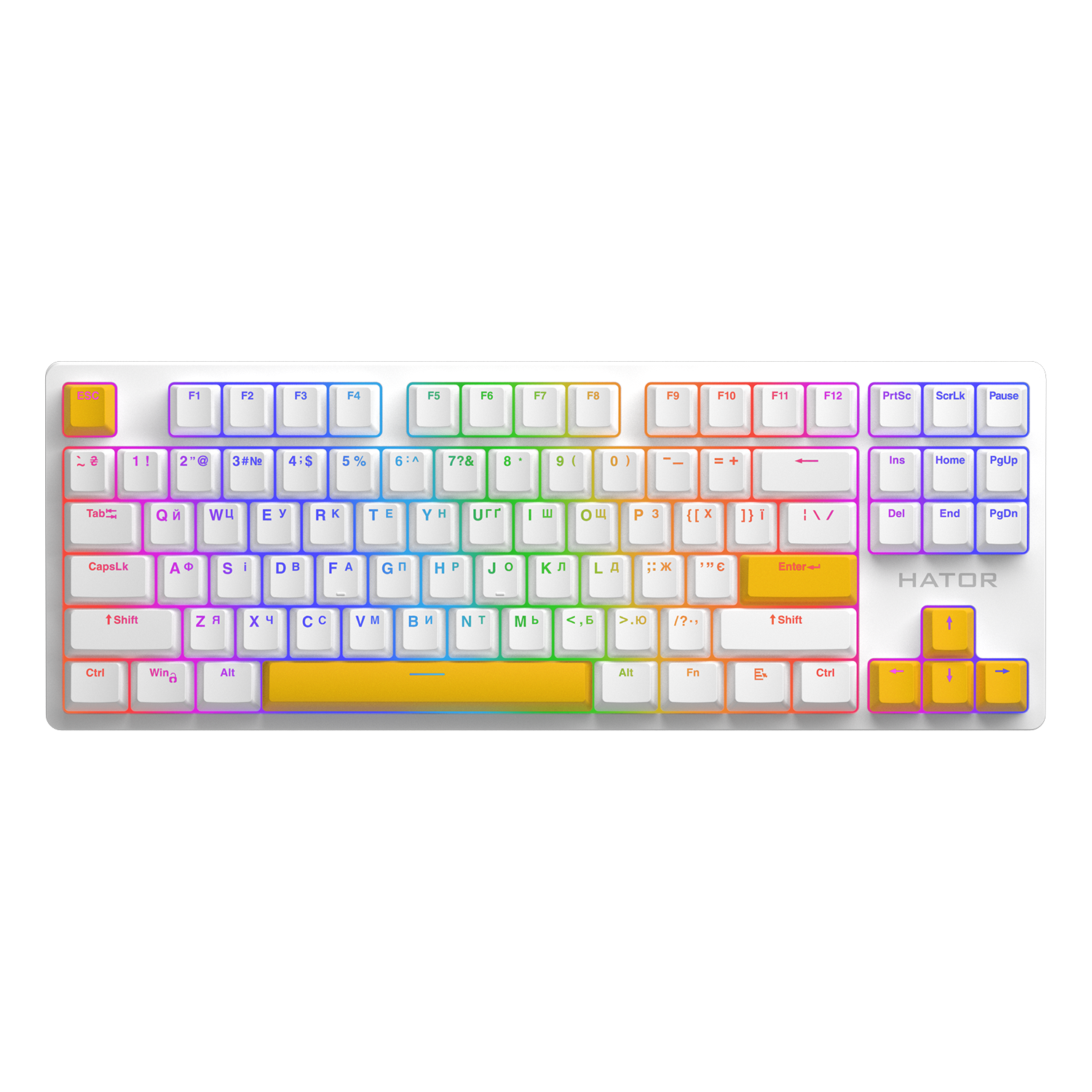 HATOR Set of PBT Keycaps Autograph Edition Sunny Yellow image 3