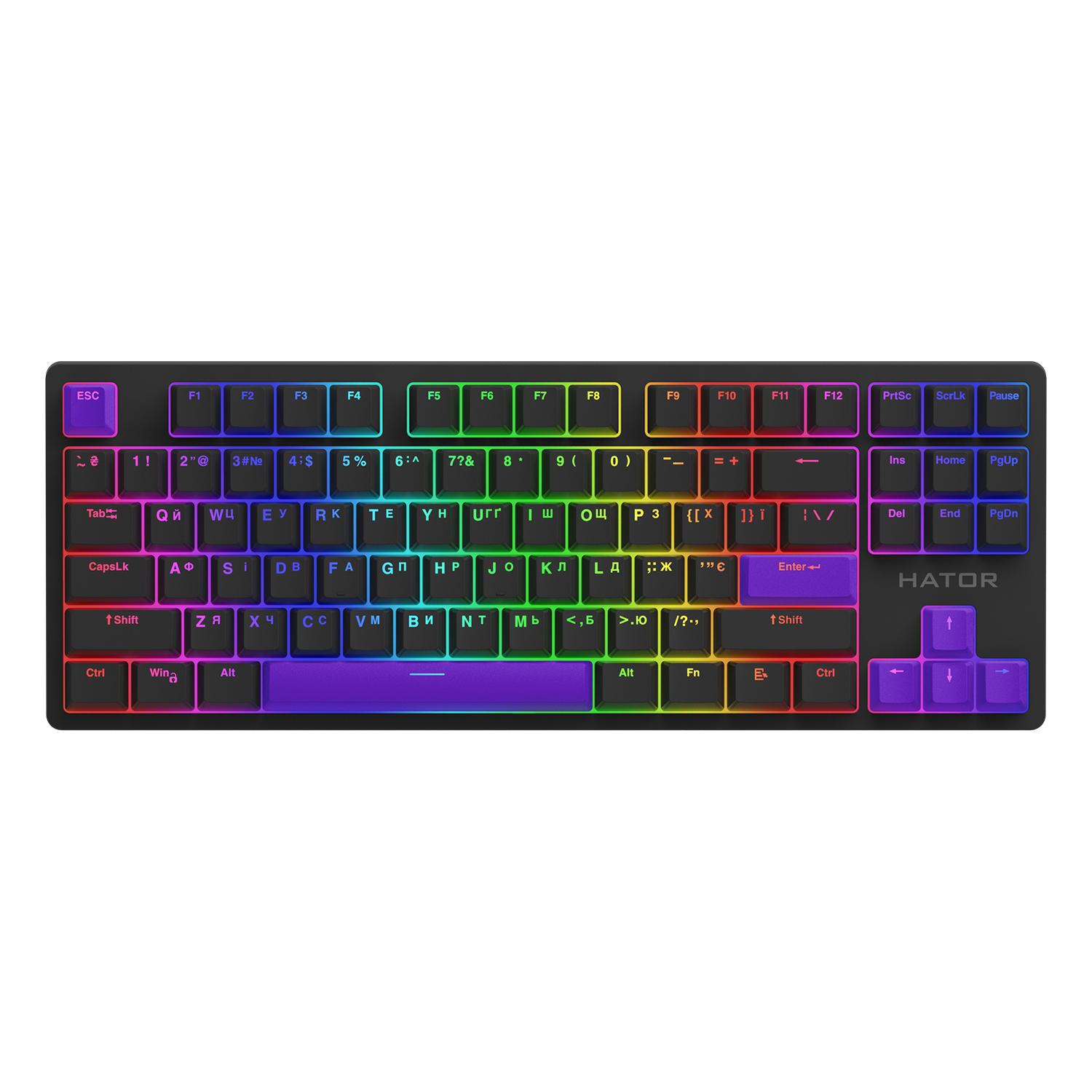 HATOR Set of PBT Keycaps Autograph Edition Vivid Lilac image 2