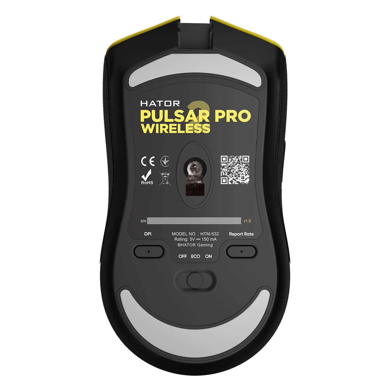 HATOR Pulsar 2 Pro Wireless Yellow obraz 5