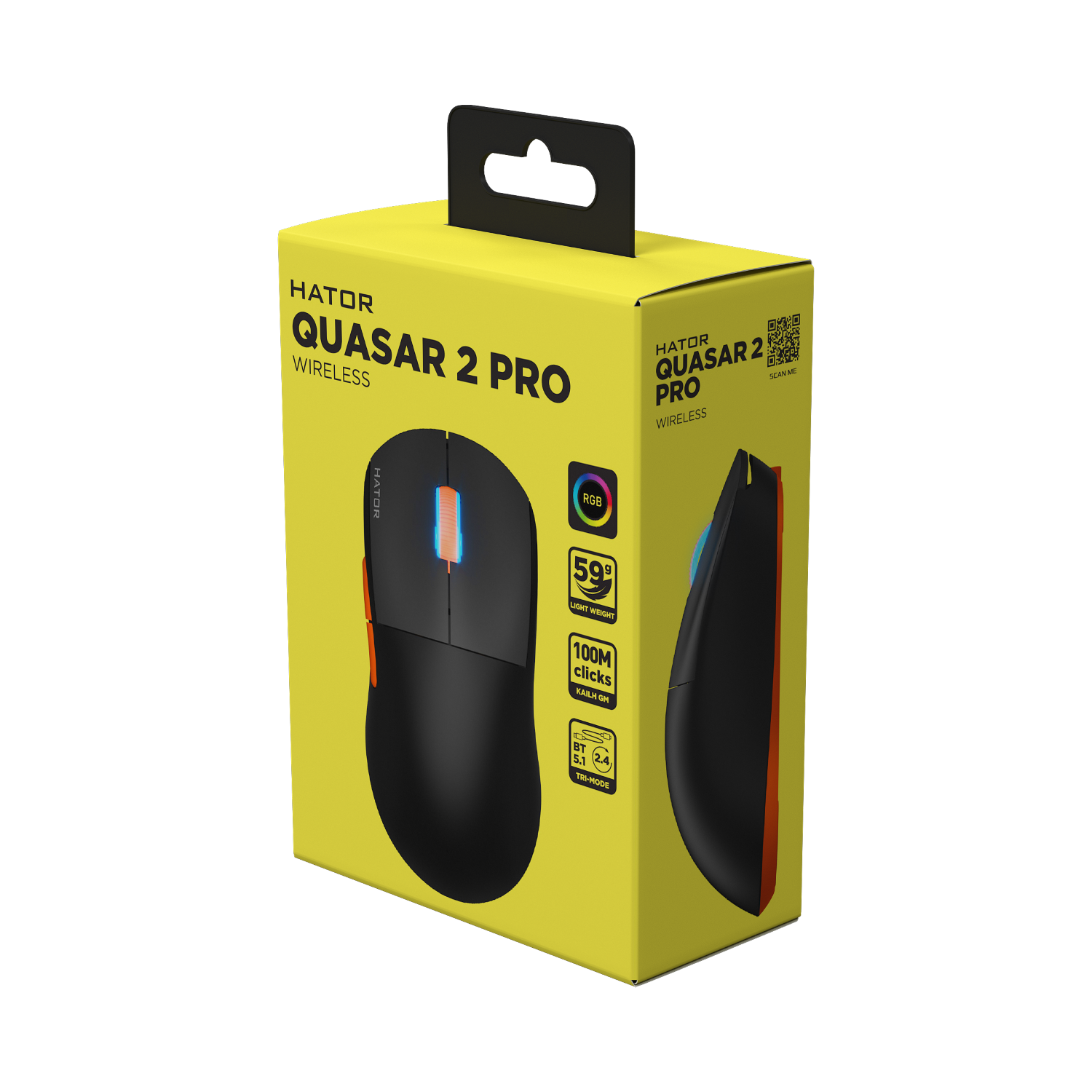 HATOR Quasar 2 Pro Wireless Black/Orange bild 5