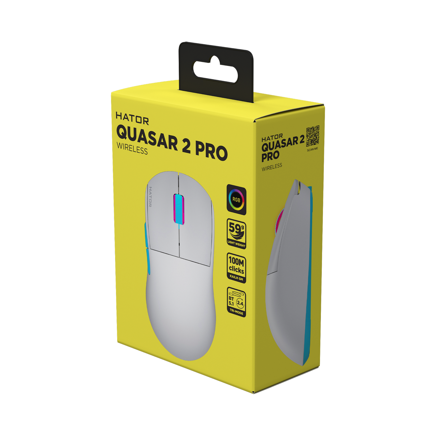 HATOR Quasar 2 Pro Wireless White/Cerulean bild 5