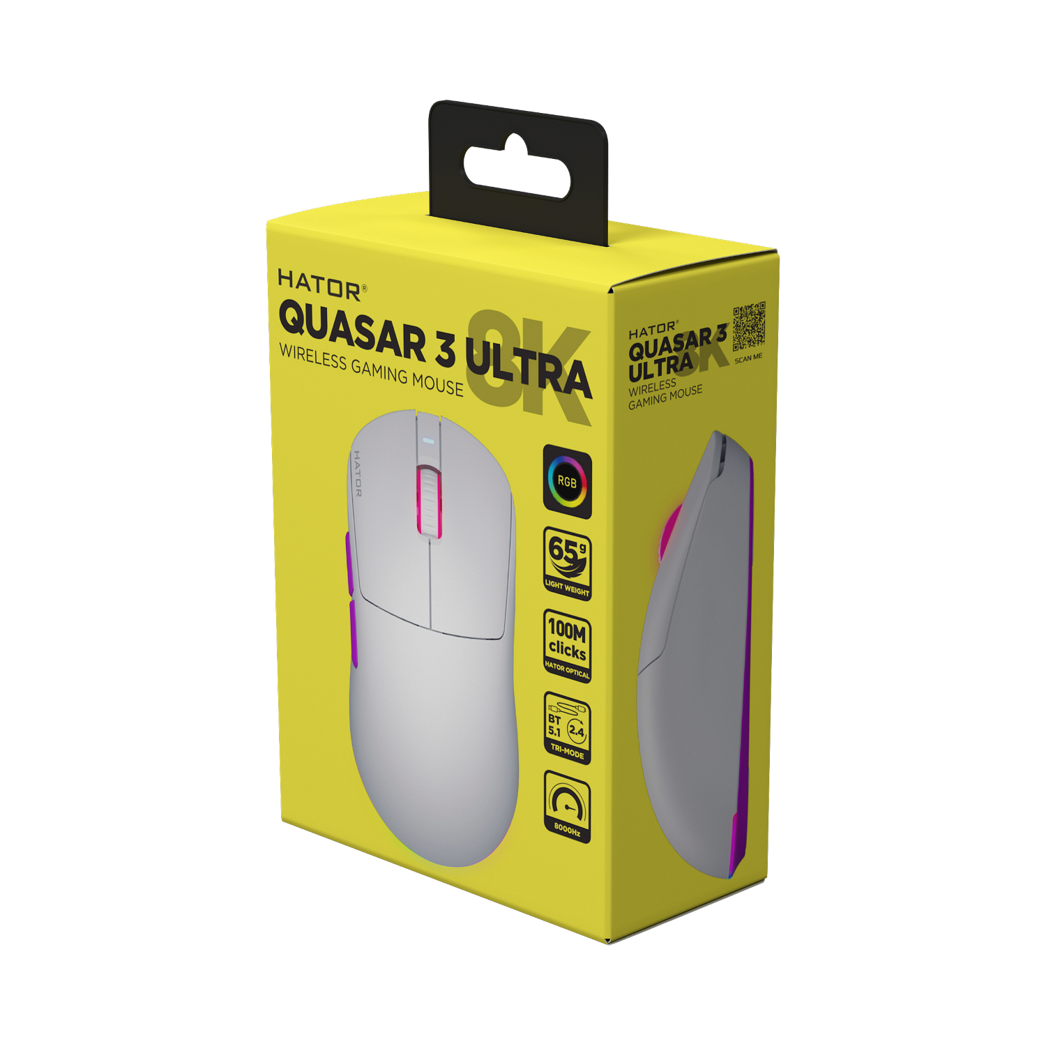 HATOR Quasar 3 Ultra 8K Wireless White/Violet image 6